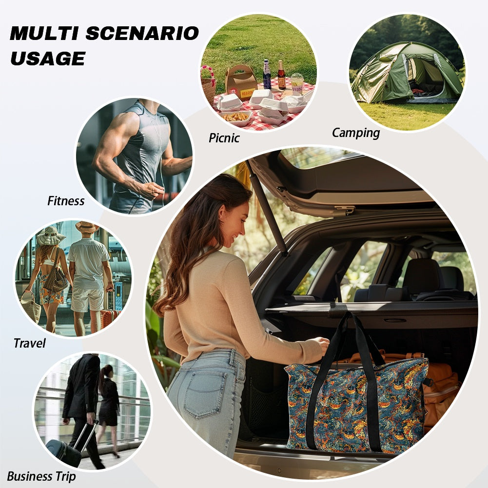 Chinese Dragon and Phoenix Lightweight luggage