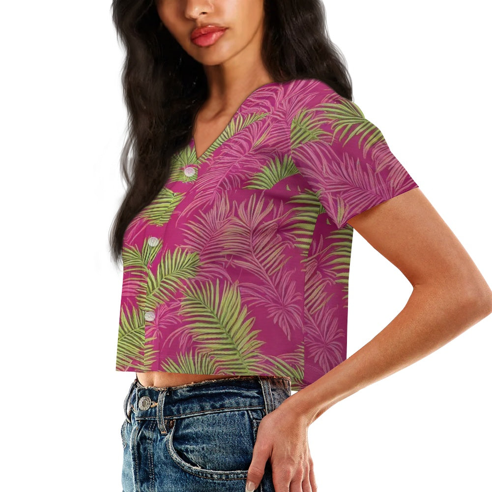 Women's short baseball jersey