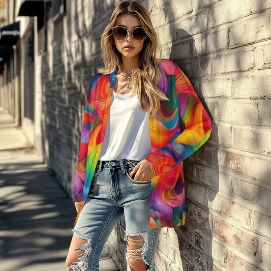 Long-sleeved cardigan jacket