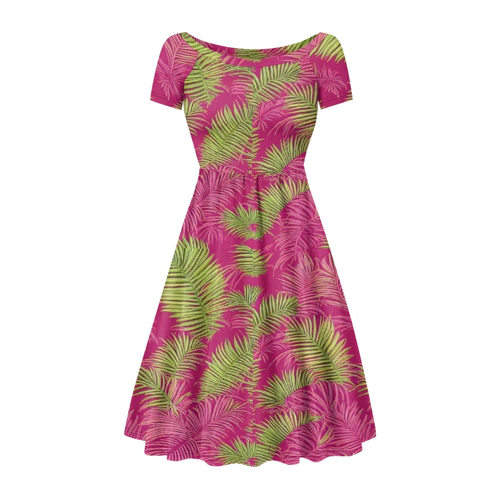 Women's short sleeve dress white