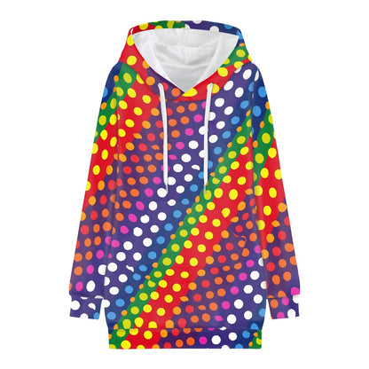 LGBTQ-Friendly Rainbow Polka Dot Women's Dress by Luxtrini