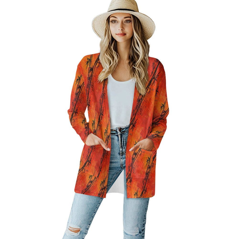 Long-sleeved cardigan jacket
