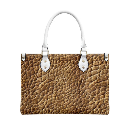 Women's PU leather twill handbag black