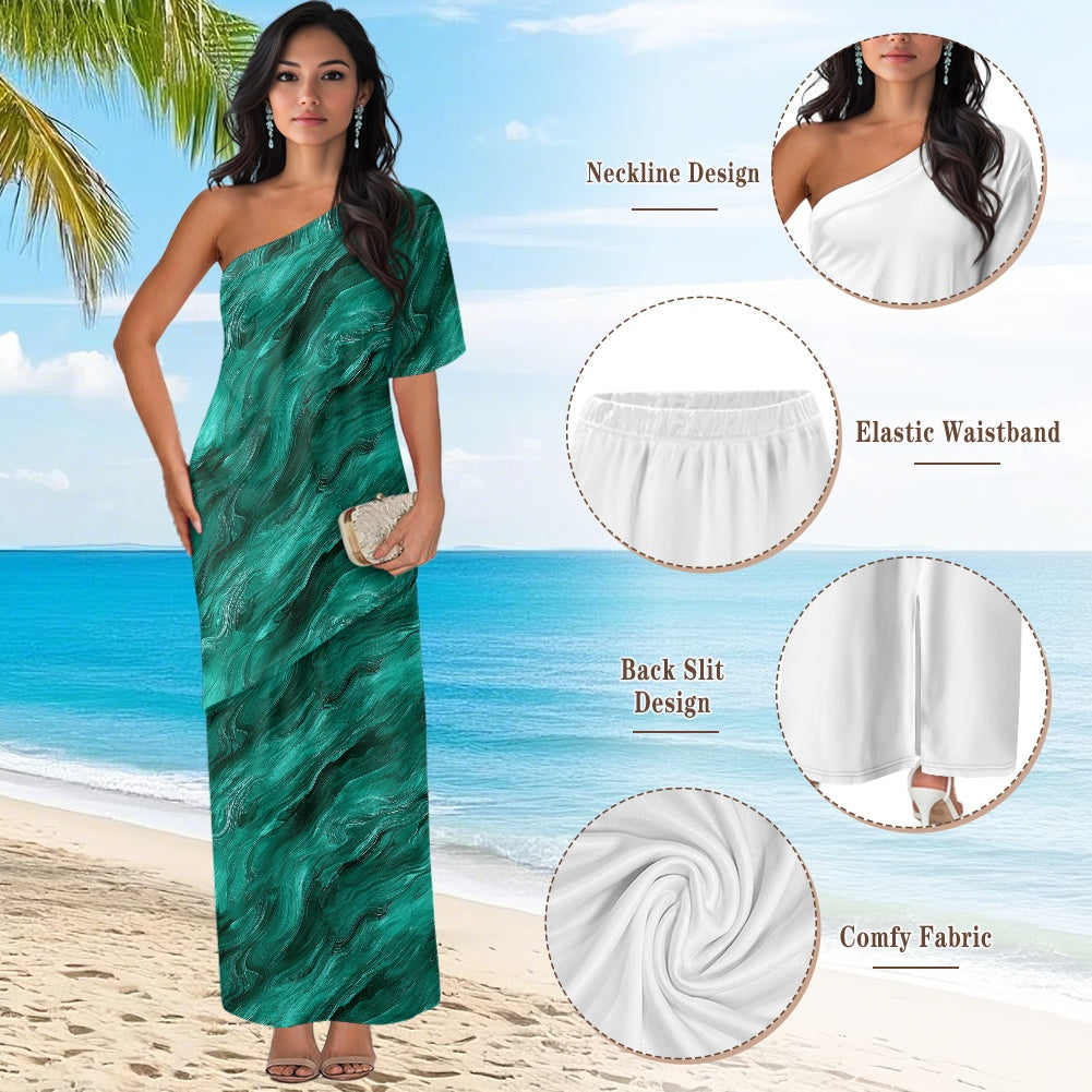 Elegant Off-Shoulder Two-Piece Dress for Women