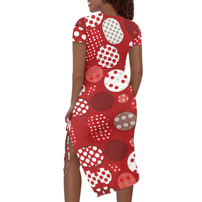 women's slit sheath dress