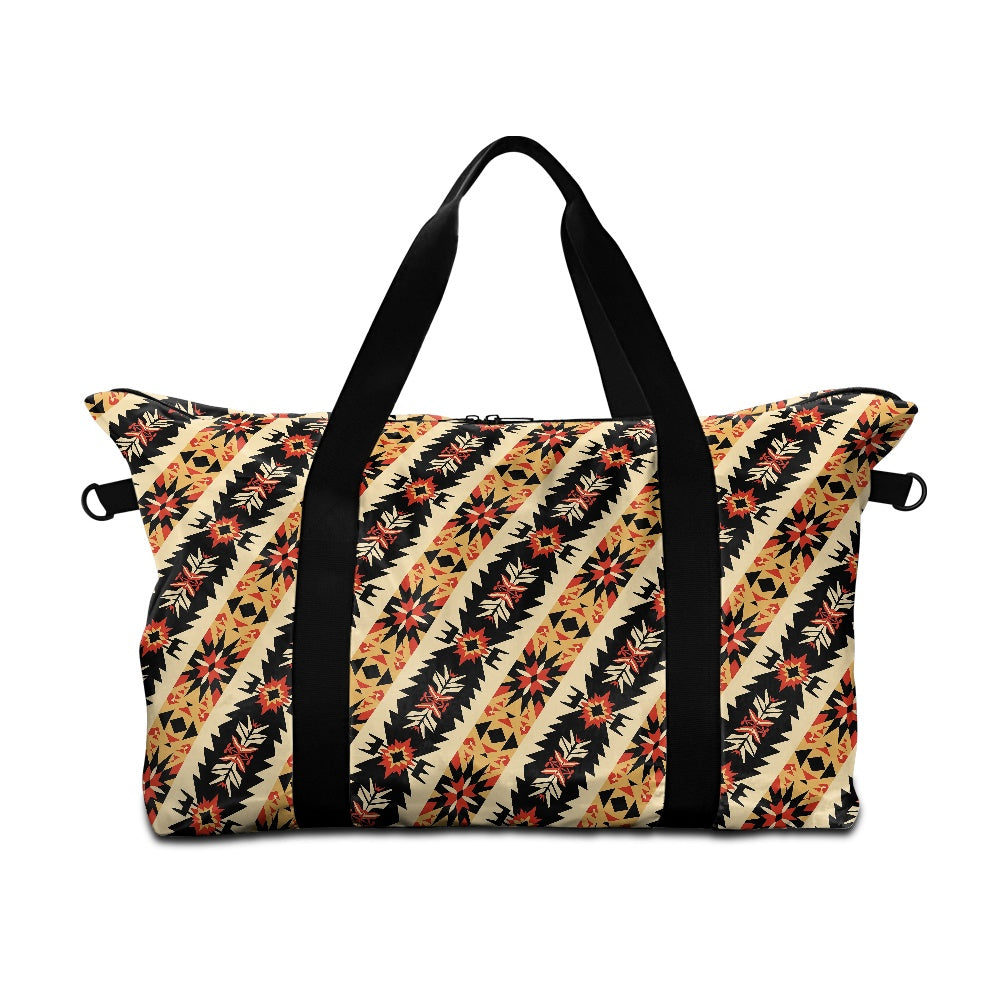 American Indian Stripe pattern Lightweight luggage white ONESIZE