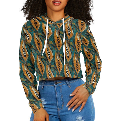 Women's midriff-baring sweatshirt - Ethnic