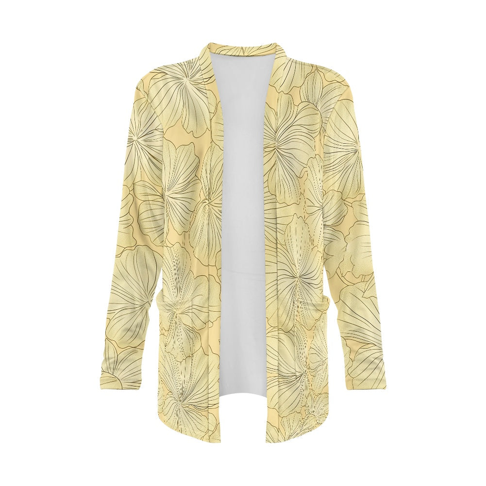 Long-sleeved cardigan jacket