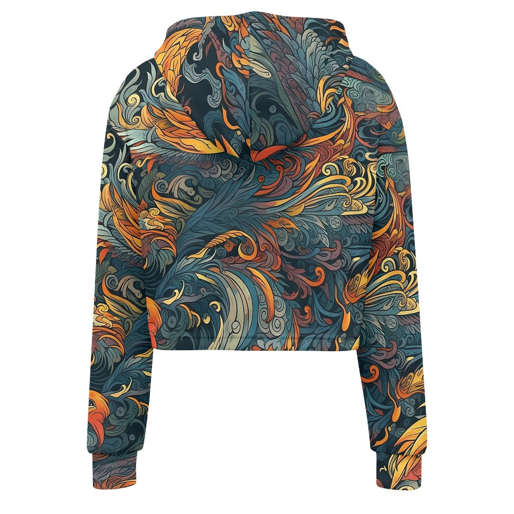 Women's midriff-baring sweatshirt - Chinese