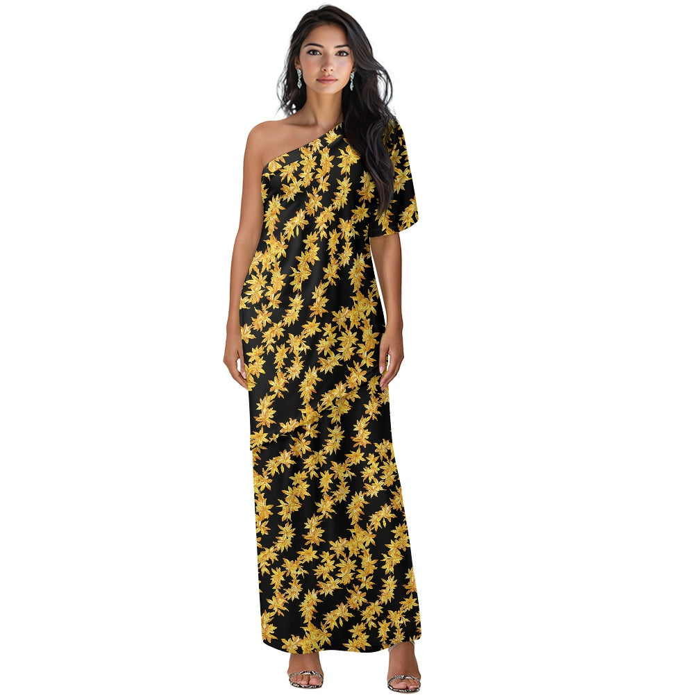 Elegant Off-Shoulder Two-Piece Dress for Women white