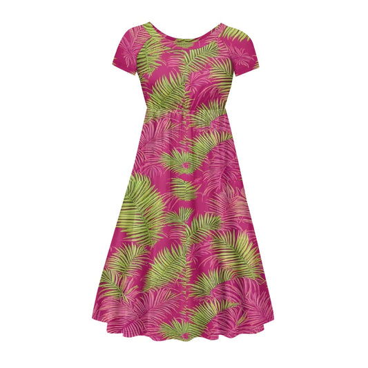 Women's short sleeve dress white