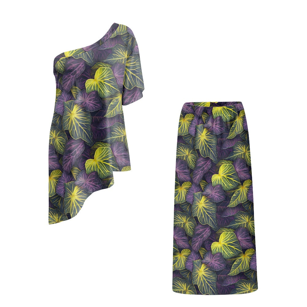 Elegant Off-Shoulder Two-Piece Dress for Women