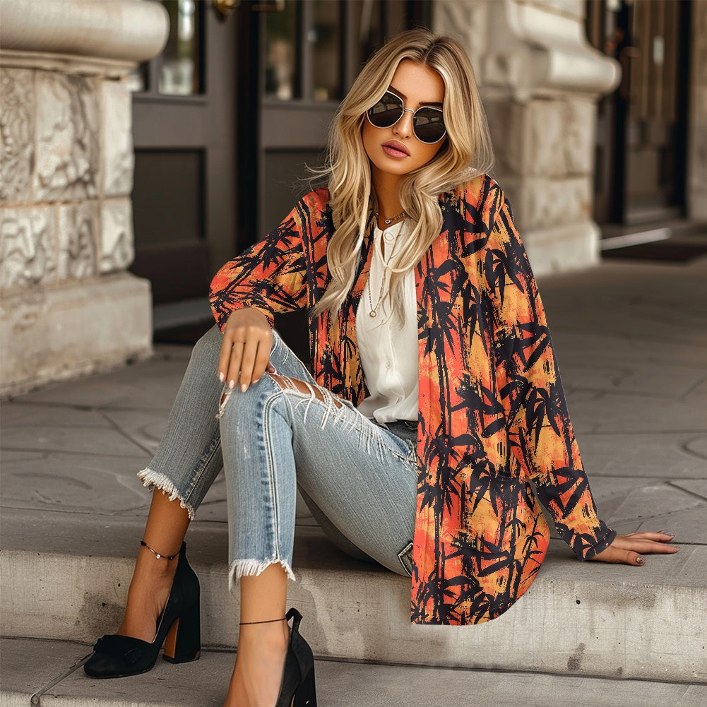 Long-sleeved cardigan jacket