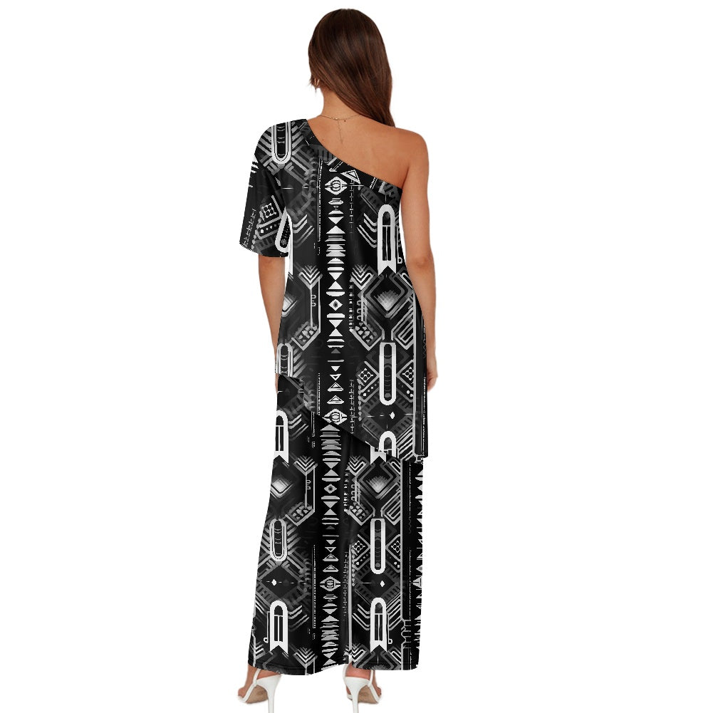 Elegant Off-Shoulder Two-Piece Dress for Women