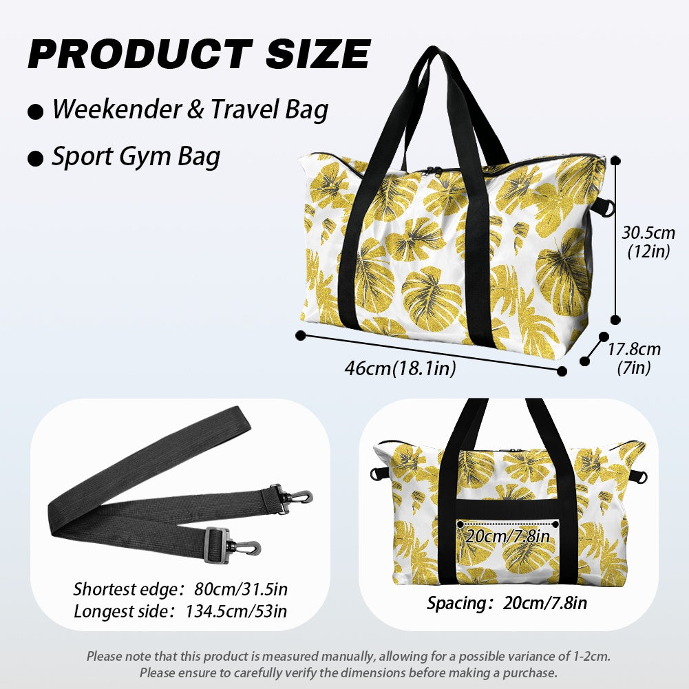 Yellow Monstera Lightweight luggage