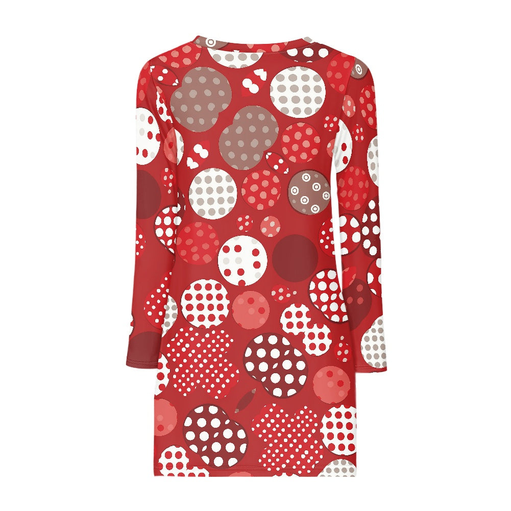 Long-sleeved slim dress