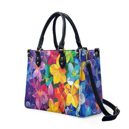 Women's PU leather twill handbag