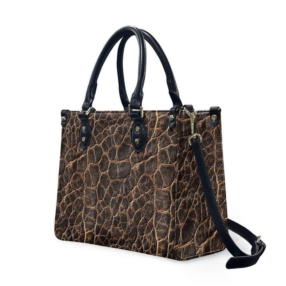 Eterna Luxe: Timeless Handcrafted Elegance Women's PU Leather Twill Handbag