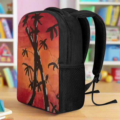 Bamboo at Sunset 12 Inch Toddler Felt Backpack