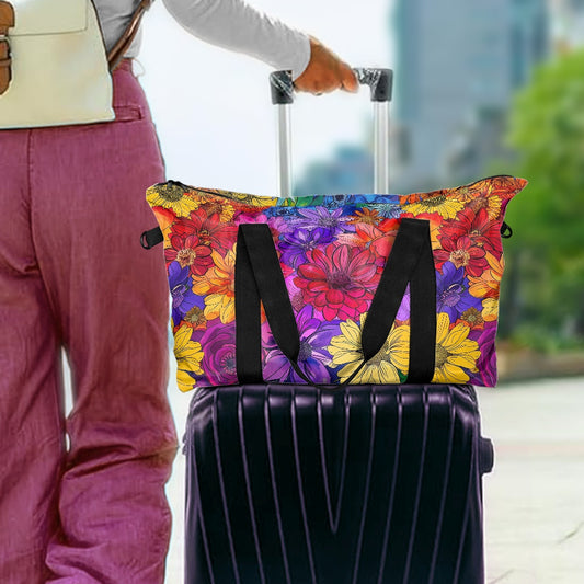 Floral Rainbow Lightweight luggage