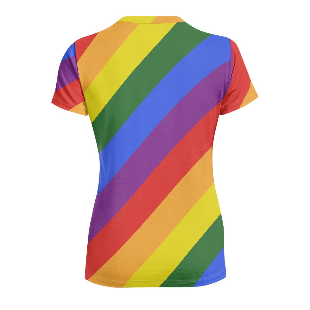 Rainbow Women's V-neck T-shirt