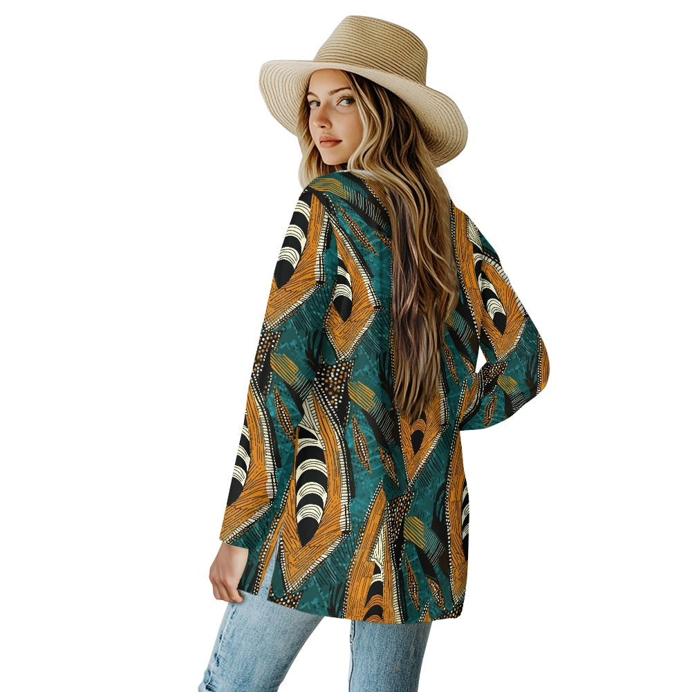 Long-sleeved cardigan jacket