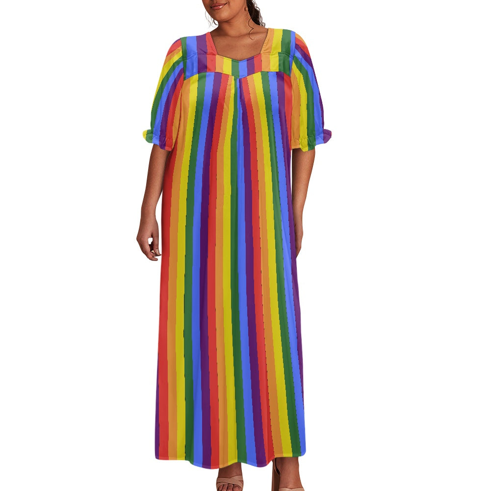 Puff sleeve dress