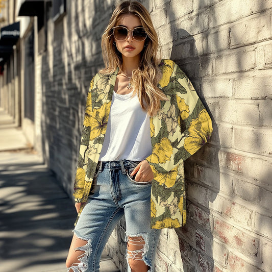Long-sleeved cardigan jacket