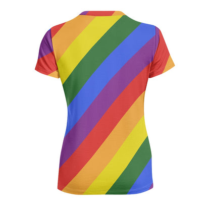 Unleash Your Inner Glamor with Luxtrini's Rainbow Pride T-Shirt