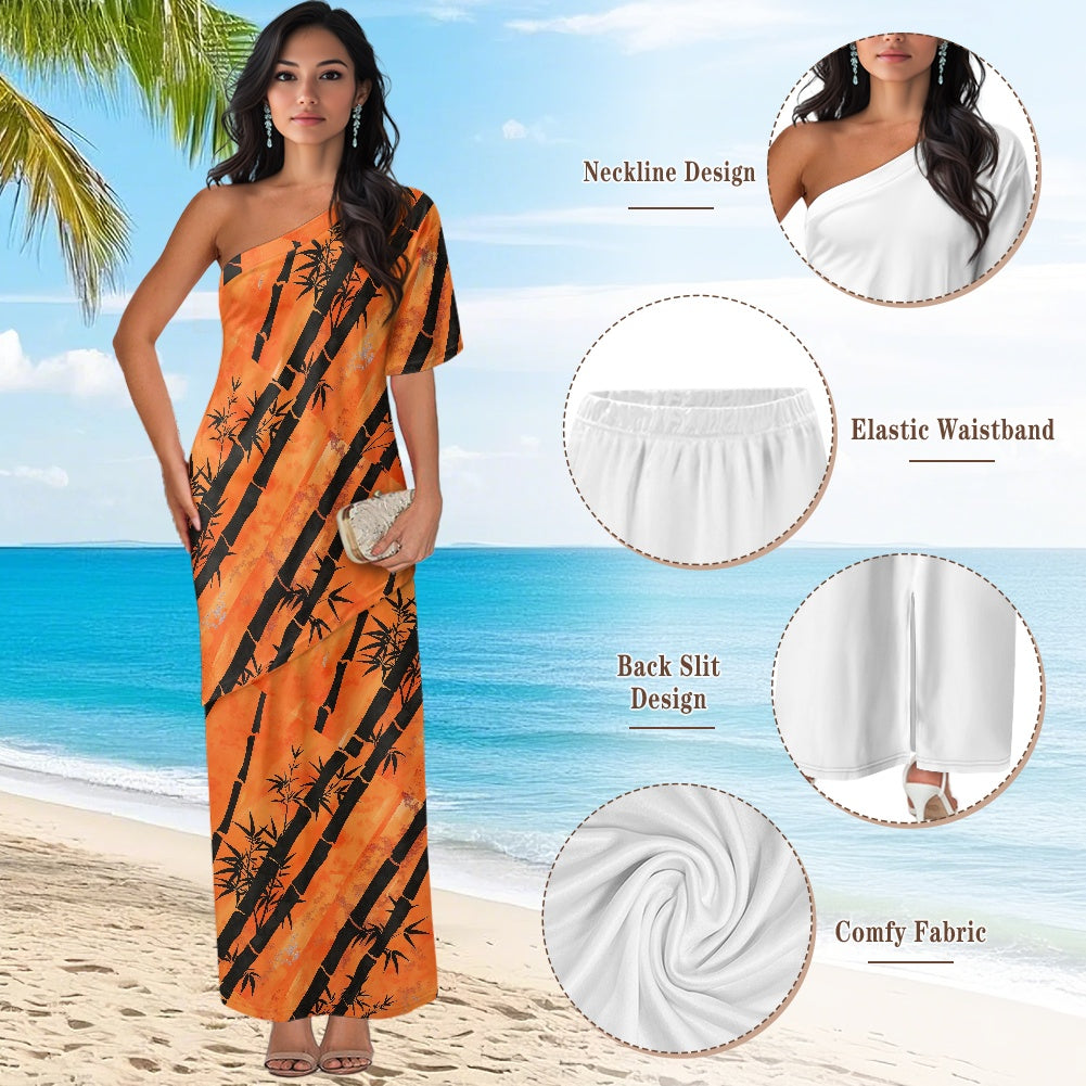 Elegant Off-Shoulder Two-Piece Dress for Women