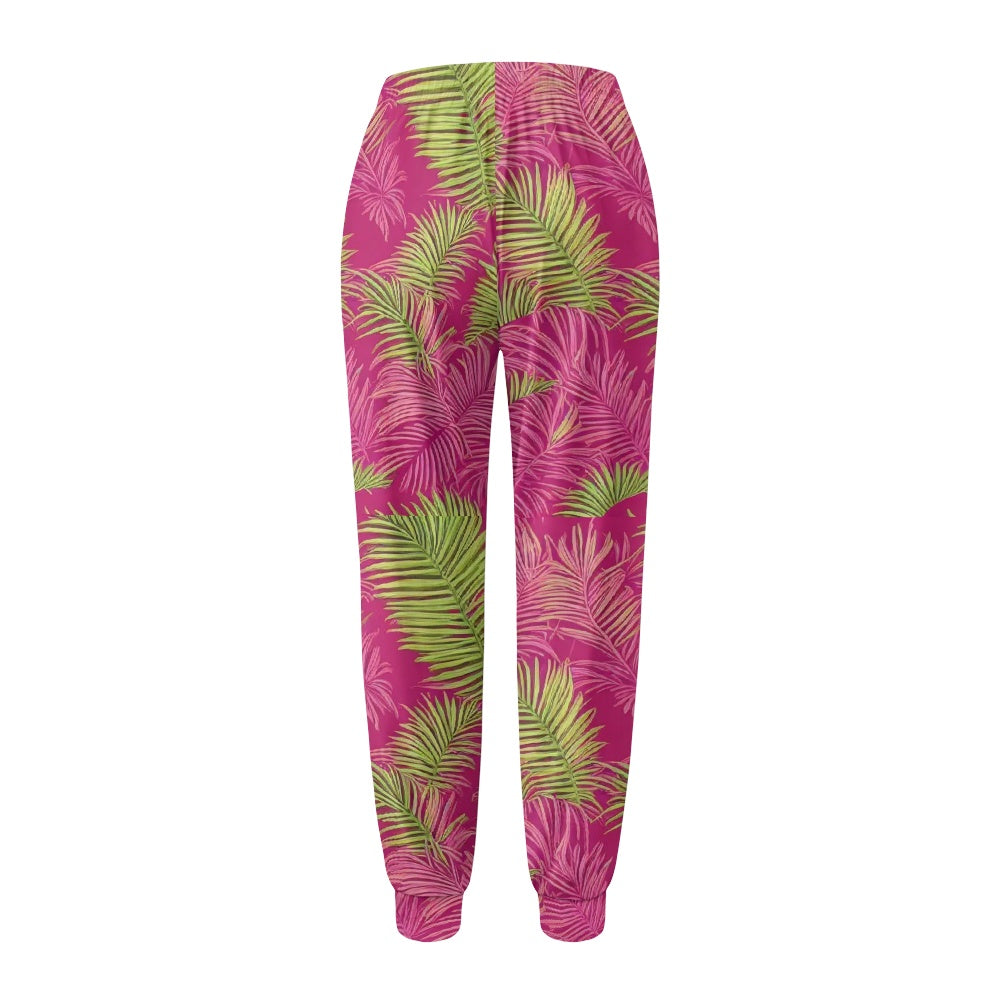 🌴Palm Bliss Women's Pajama Pants – Luxe Lounge with a Bold Twist