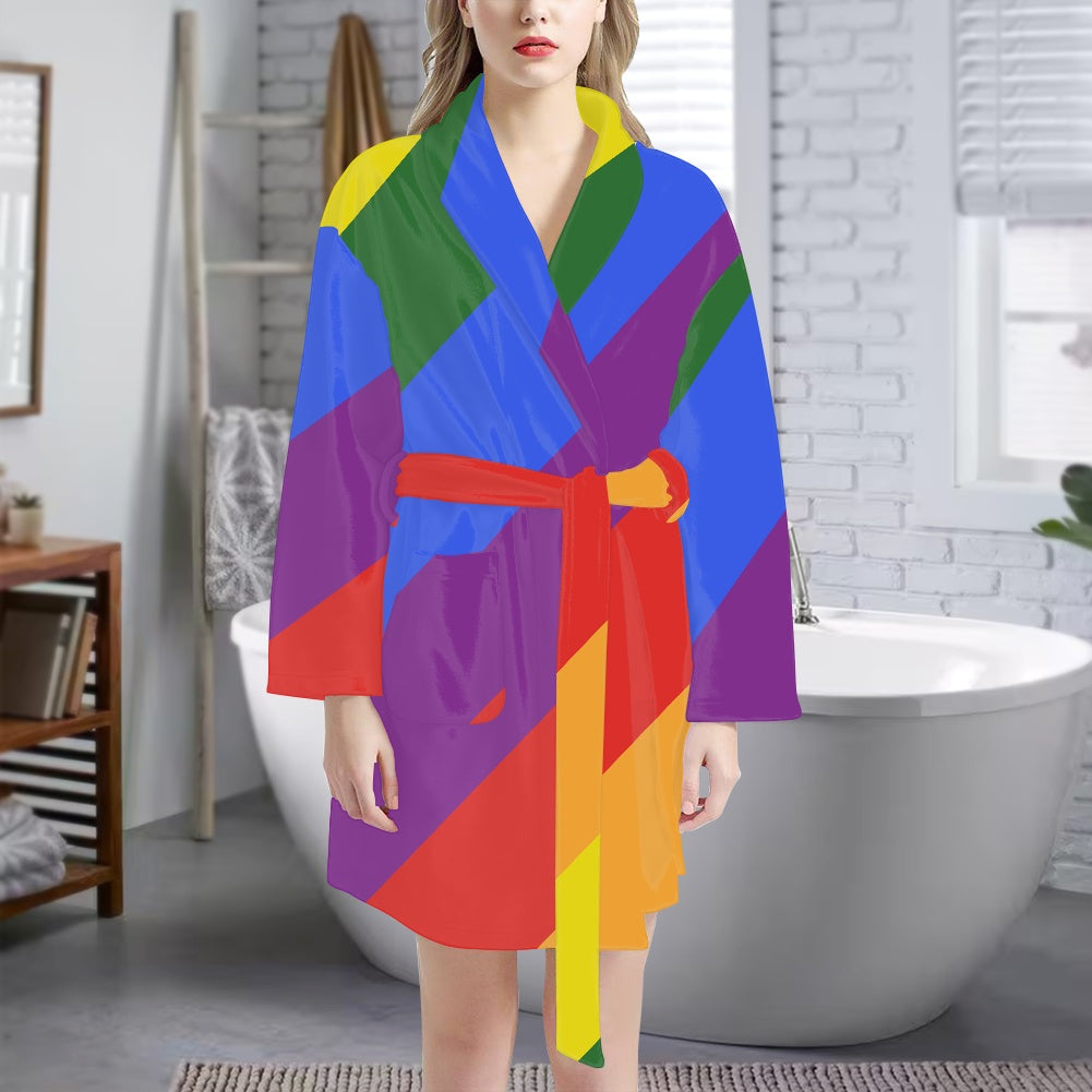 Rainbow Women's bathrobe