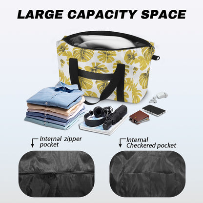 Yellow Monstera Lightweight luggage