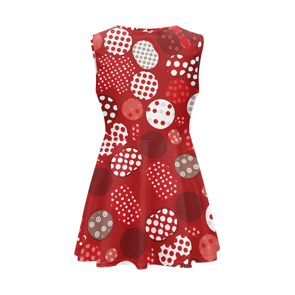 Red Polka Dot Cheerleaders dress