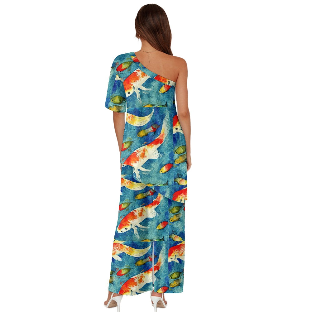 Elegant Off-Shoulder Two-Piece Dress for Women