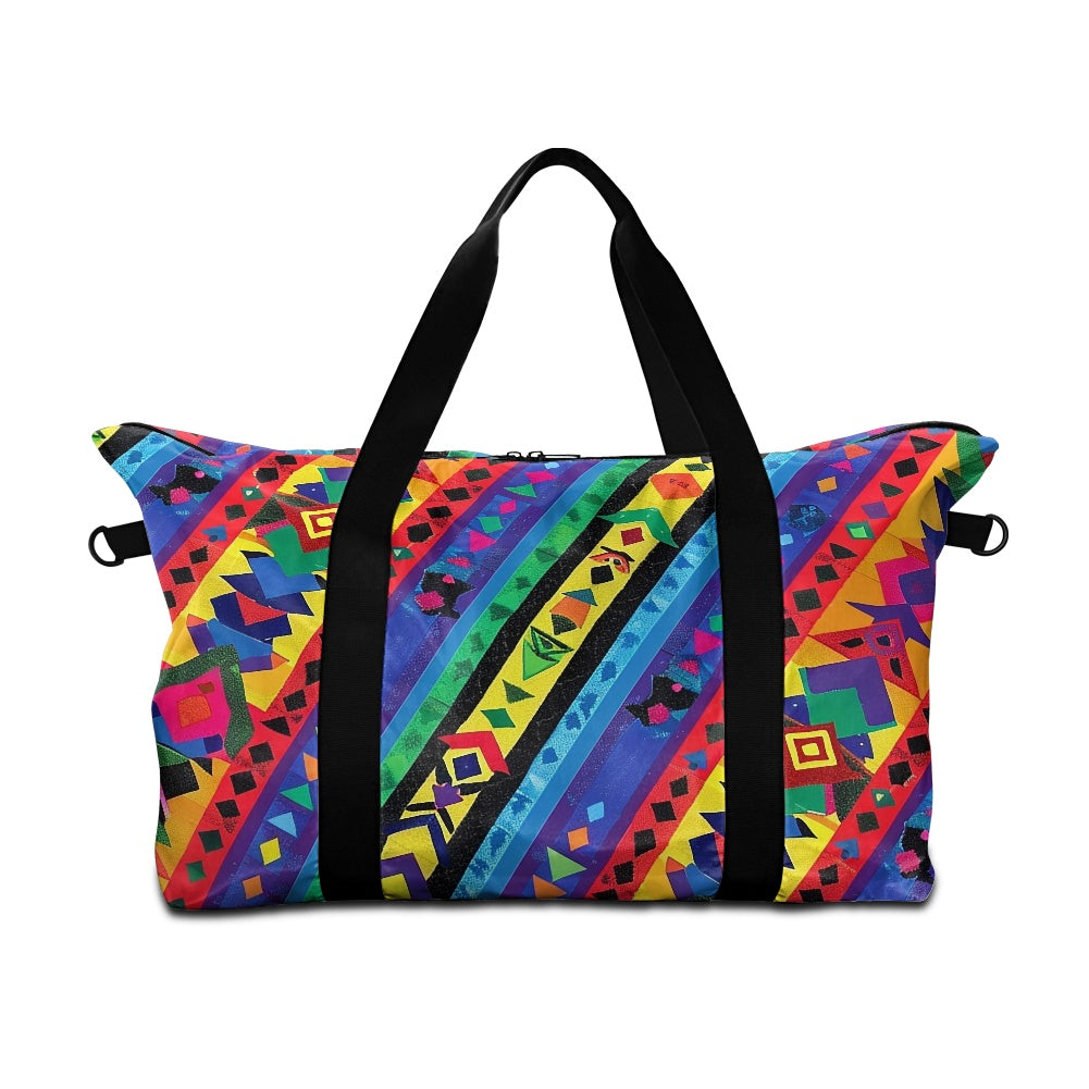 Ethnic Patterns with Rainbow Accents Lightweight luggage