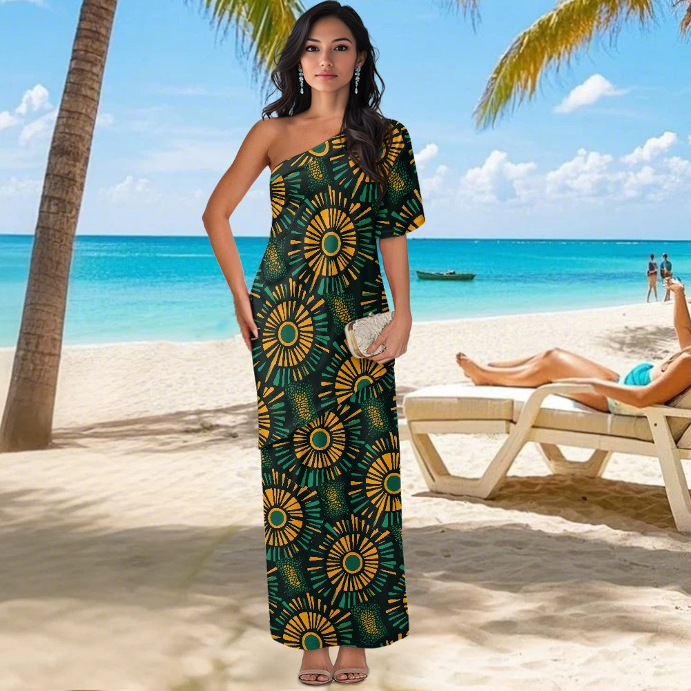 Elegant Off-Shoulder Two-Piece Dress for Women