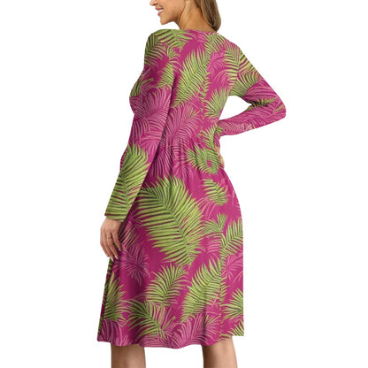 Long Sleeve Maternity Nursing Dress