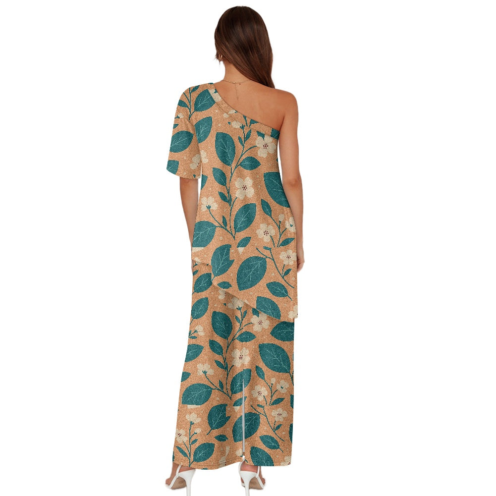 Elegant Off-Shoulder Two-Piece Dress for Women