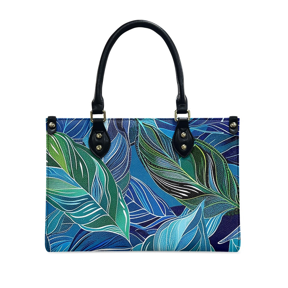 Women's PU leather twill handbag