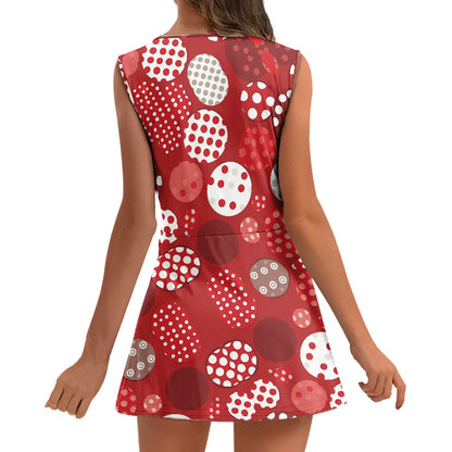 Red Polka Dot Cheerleaders dress