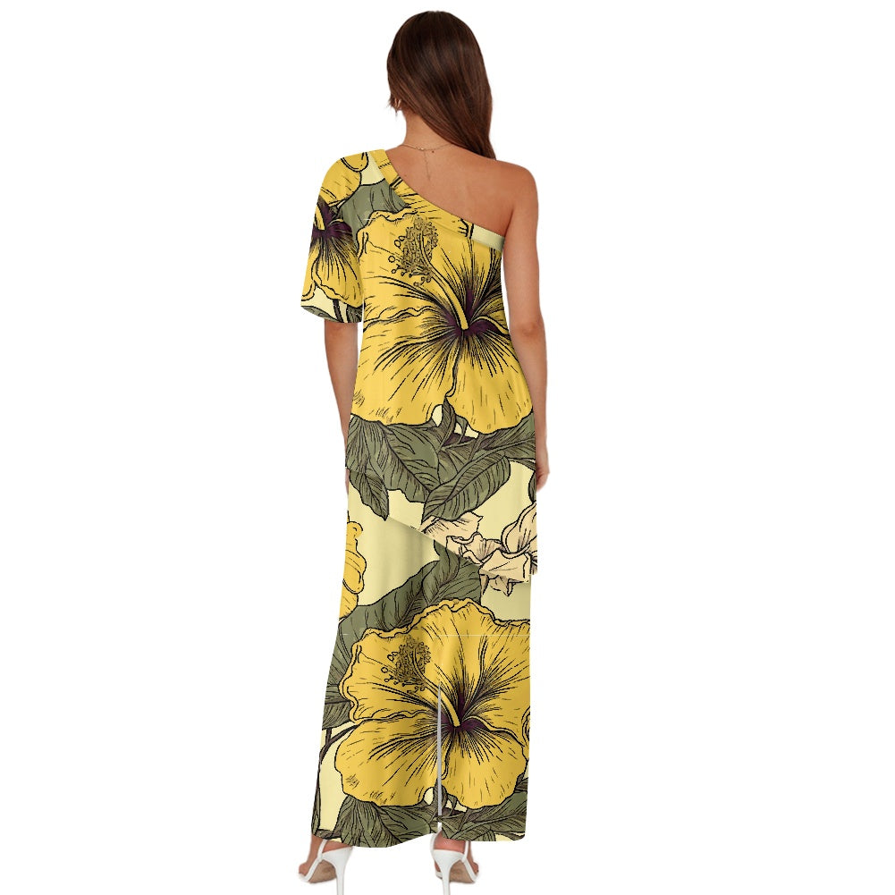 Elegant Off-Shoulder Two-Piece Dress for Women