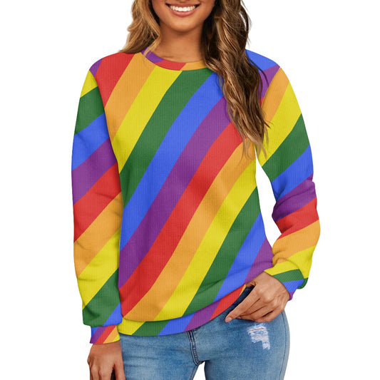 Rainbow Knitted pullover (All Over Printed)