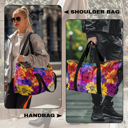 Floral Rainbow Lightweight luggage