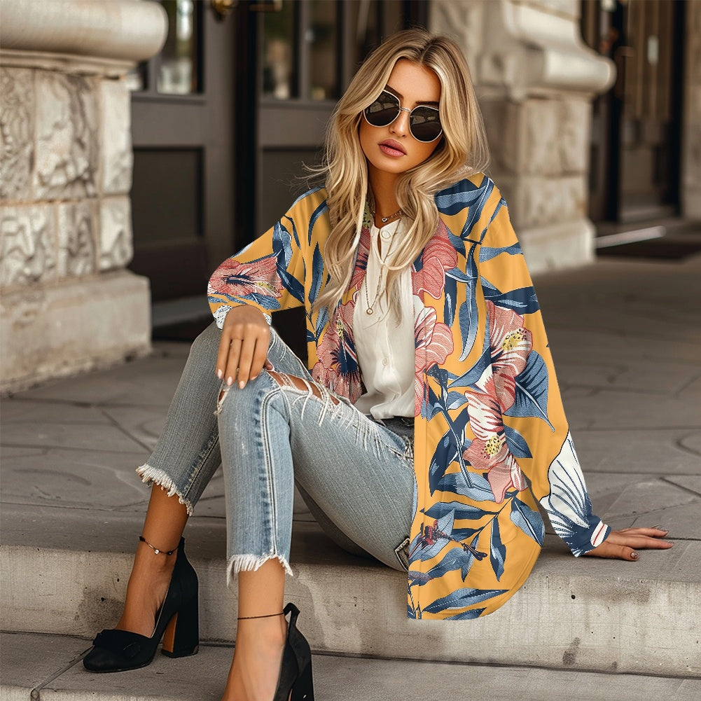 Long-sleeved cardigan jacket