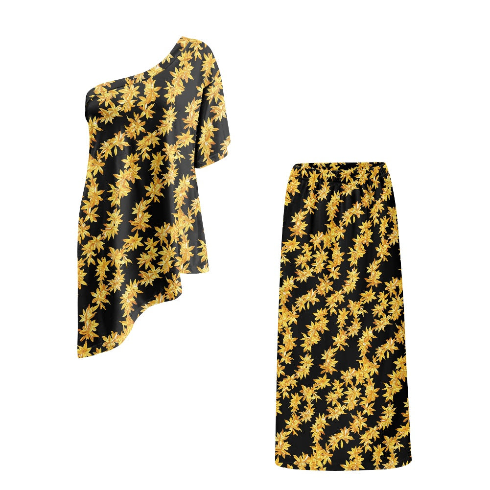 Elegant Off-Shoulder Two-Piece Dress for Women