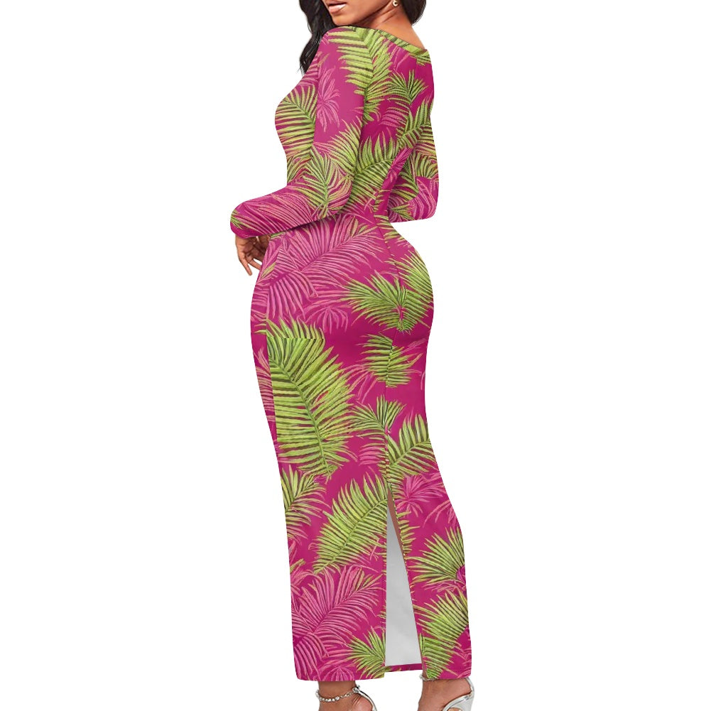 Women's long-sleeved dress (extended)