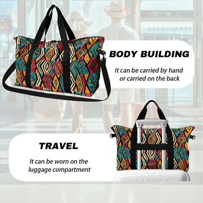 Ethnic Geometric pattern Lightweight luggage