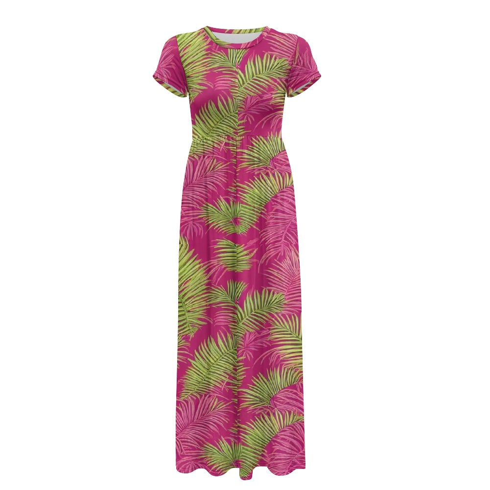 Short Sleeve Casual Pocket Ladies Dress