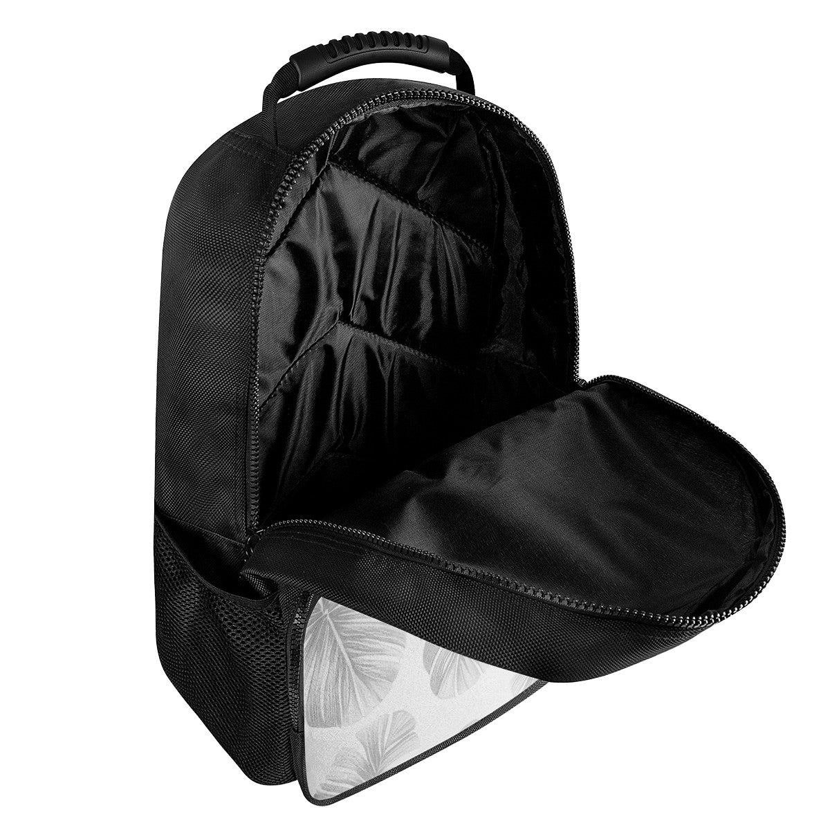 White Monstera 17 Inch Felt Backpack